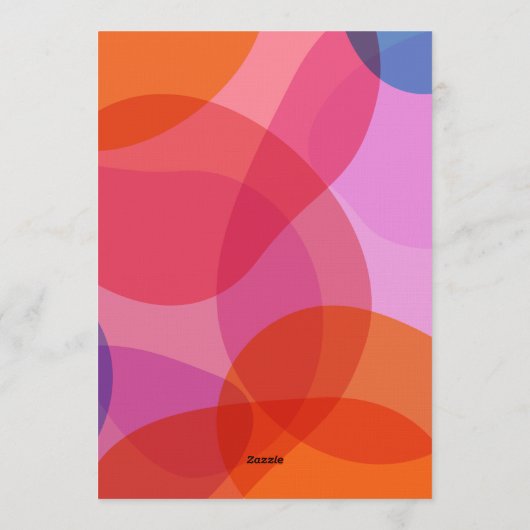 Fun Handwritten Colorful Modern Couples Shower 招待状 (裏面)