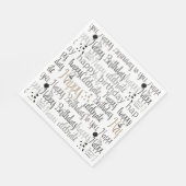 Fun Happy Balloons Birthday スタンダードランチョンナプキン (角)