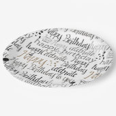 Fun Happy Balloons Birthday ペーパープレート (アングル)