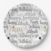 Fun Happy Balloons Birthday ペーパープレート (正面)