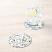 Fun Happy Balloons Birthday ラウンドペーパーコースター (インサイチュ)