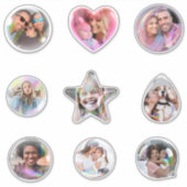 Fun Happy Photo Bubble Custom-Cut Vinyl Sticker シール (正面)