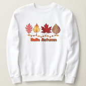 Fun "Hello Autumn" Sweater スウェットシャツ (デザイン正面)