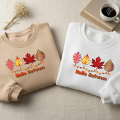 Fun "Hello Autumn" Sweater スウェットシャツ