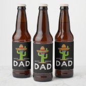 Fun Hilarious Dad Joke _ Funny Saying Dad ビールラベル (ボトル)