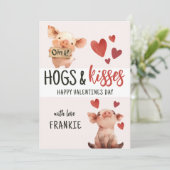 Fun Hogs & Kisses | バレンタインデー シーズンカード (スタンド正面)