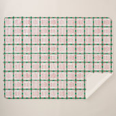 Fun Holiday song lyrics with red, white, green  シェルパブランケット (正面(横))