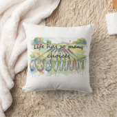 Fun Humor Golf Golfing Quote Life Choices クッション (ブランケット)