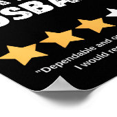 Fun Humorous Birthday Christmas Celebration Gift W ポスター (角)