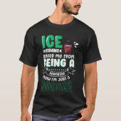 Fun ice fishing for anglers and fishermen  1 tシャツ (正面)