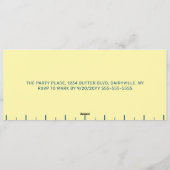 Fun Iconic Stick of Butter Grade A Birthday 招待状 (裏面)