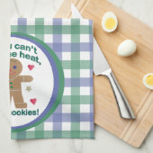 Fun "If You Can't Take the Heat" Gingerbread Man キッチンタオル (四つ折り)