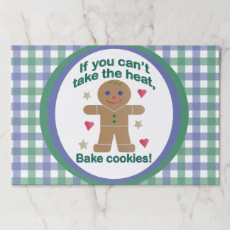Fun "If You Can't Take the Heat" Gingerbread Man ペーパーパッド