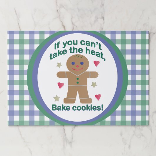 Fun "If You Can't Take the Heat" Gingerbread Man ペーパーパッド (正面)