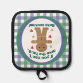 Fun "If You Can't Take the Heat" Gingerbread Man 鍋敷き (正面)