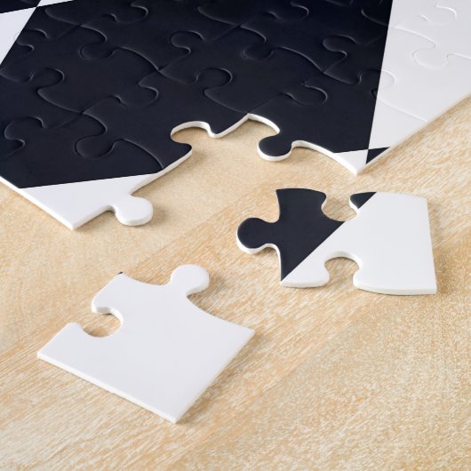 Fun Illusion Checkerboard Gold Silver Balls ジグソーパズル (側面)