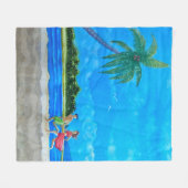 Fun in the Sun Run フリースブランケット (正面(横))