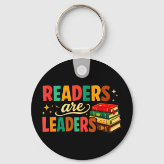 Fun inspiring readers are leaders book lovers キーホルダー