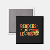 Fun inspiring readers are leaders book lovers マグネット (正面/裏面)
