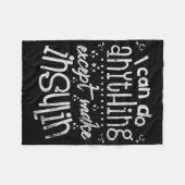 Fun Insulin T1d Diabetes  フリースブランケット (正面(横))