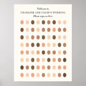 Fun Interactive Wedding Doodle Guestbook Sign ポスター (正面)