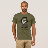 Fun It's a Ruff Case Green Pug Dog Sherlock Holmes Tシャツ (正面フル)