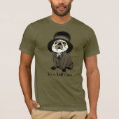 Fun It's a Ruff Case Green Pug Dog Sherlock Holmes Tシャツ (正面)