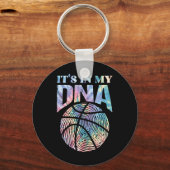 Fun It's In My Dna Girls Bysketbyll Lover Bysketby キーホルダー (正面)