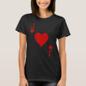 Fun Jack of Hearts  Cute playing card costume idea Tシャツ (正面)