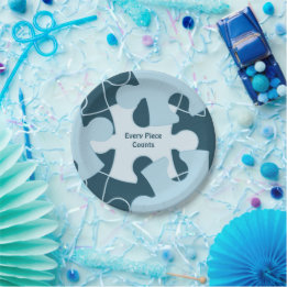 Fun Jigsaw Puzzle Custom Birthday Party Motto ペーパープレート