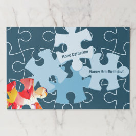 Fun Jigsaw Puzzle Happy Birthday Custom Image ペーパーパッド