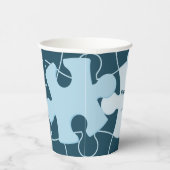 Fun Jigsaw Puzzle Kids Happy Birthday Name Blue 紙コップ (右)