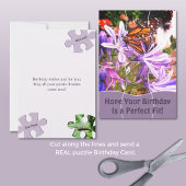 Fun Jigsaw Puzzle "Mock" 12pc Custom Image B'day カード