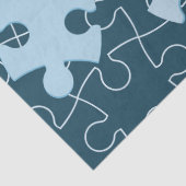 Fun Jigsaw Puzzle Piece in Blue "Thank you!" 薄葉紙 (詳細)