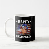 Fun Joe Biden Happy Halloween Confused th of July コーヒーマグカップ (左)
