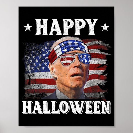 Fun Joe Biden Happy Halloween Confused th of July ポスター (正面)