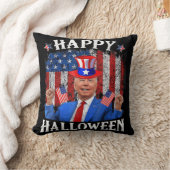 Fun Joe Biden Happy Halloween For Fourth Of July M クッション (ブランケット)