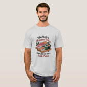 Fun Kawaii Christmas Sushi Platter Tシャツ (正面フル)