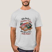 Fun Kawaii Christmas Sushi Platter Tシャツ (正面)