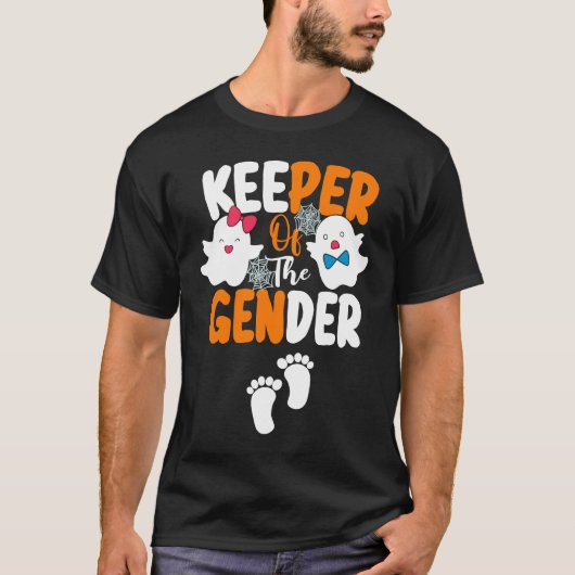 Fun Keeper of the Gender Reveal Baby Announcement  Tシャツ (正面)
