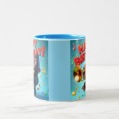 Fun kid's birthday Mug ツートーンマグカップ (中央)