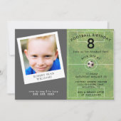 Fun Kids Football, Photo Birthday Party 招待状 (正面)