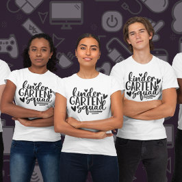 Fun Kindergarten Squad with Teacher's Name Tシャツ