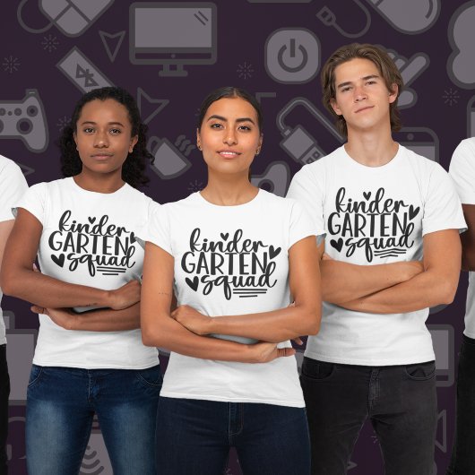 Fun Kindergarten Squad with Teacher's Name Tシャツ