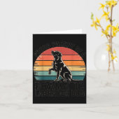 Fun Labrador Drama Dog Pet Lover Parent Mom Dad Bl カード (黄色い花)