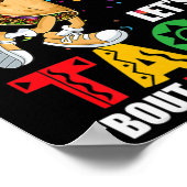 Fun Lets Taco bout Bysketbyll Mexico Cinco De Mayo ポスター (角)