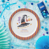 Fun Little Boo Witch Hat Fall Baby Shower ペーパープレート (パーティー)