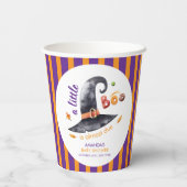 Fun Little Boo Witch Hat Fall Baby Shower 紙コップ (裏面)