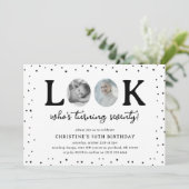 Fun Look's Who's 70' 2 x photo 70th Birthday 招待状 (スタンド正面)