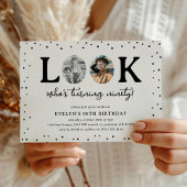 Fun Look's Who's 90' 2 x photo 90th Birthday 招待状